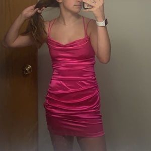 Satin Homecoming Dress